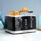 Russell Hobbs Black Retro Style 4 Slice Toaster